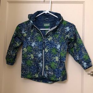 L L Bean octopus wind breaker or rain jacket